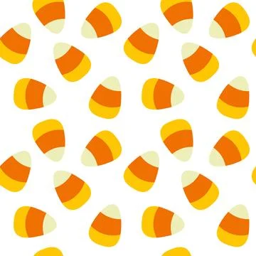 Candy corn seamless pattern. Stock Illustration