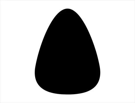 Candy corn silhouette vector art Stock Illustration