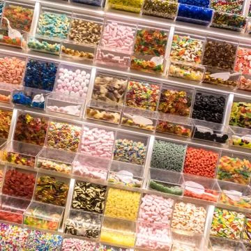 Candy display Stock Photos