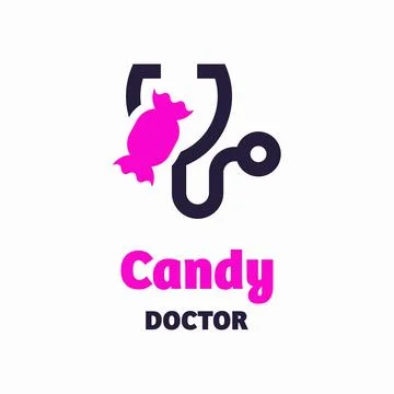 Candy Doctor Logo Stock Illustration