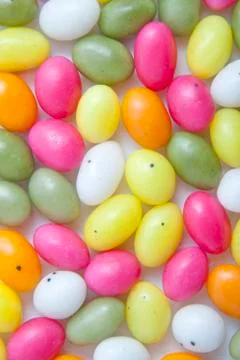 Candy easter eggs Stock Photos