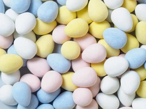 Candy eggs background Stock Photos