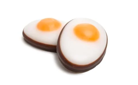 Candy eggs isolated Stock Photos