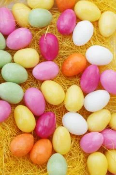 Candy eggs Stock Photos