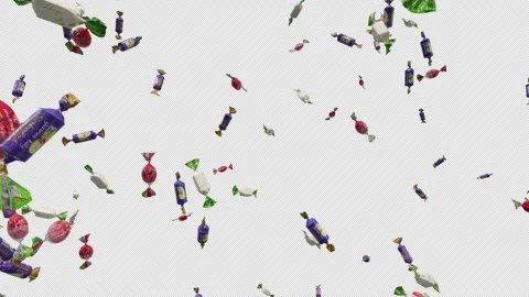 Candy Falling 4k Vídeo Stock 279058607