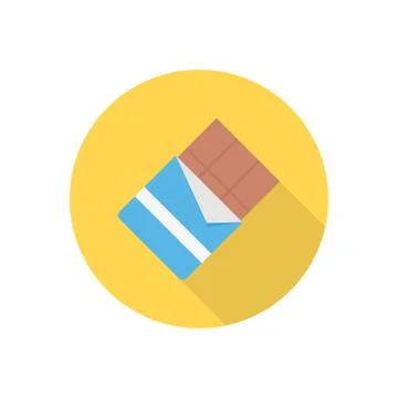 Candy flat color icon Illustrazione stock