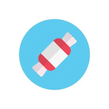 Candy flat color icon Stock Illustration
