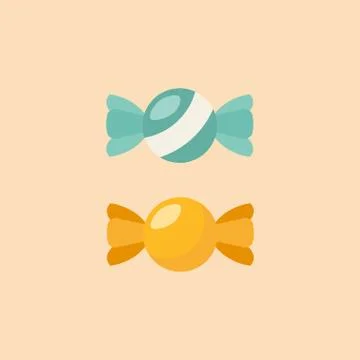 Candy Flat Icon イラスト素材