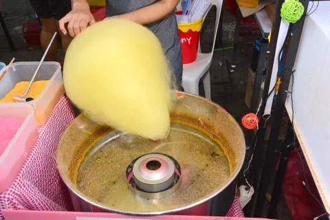 Candy floss machine Stock Photos