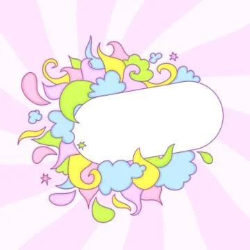 Candy frame Stock Illustration