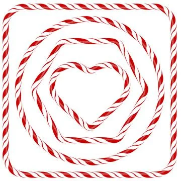 Candy Frames Set of Candy Frames Isolated on White Background Copyright: x... Stock Photos