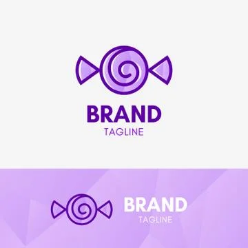 Candy Geometric Logo Stock Illustration