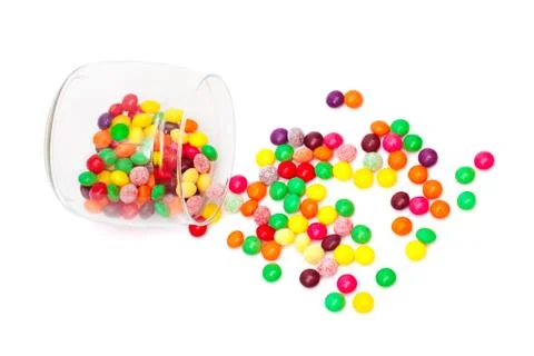 Candy in a glass jar Foto stock