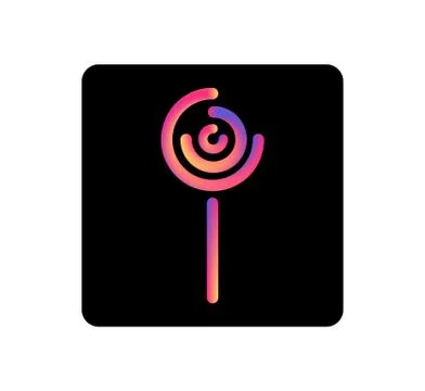 Candy gradient liquid icon. Vector candy icon. Candy symbol Illustrazione stock