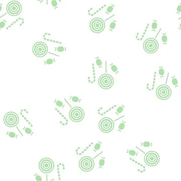 Candy halloween glyph seamless pattern Stock Illustration