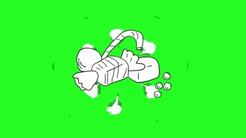 Candy - Hand-Drawn - Animation - Green Screen Stock Footage 81320790
