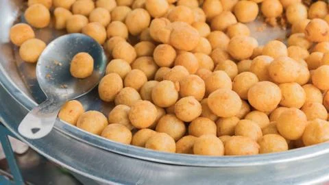 Candy has a nickname called turtle eggs or quail eggs as snacks Stock-Fotos
