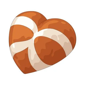Candy heart illustration Ilustração Stock