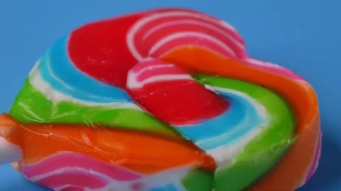 Candy heart rotation close up3 Stock Footage 212920843