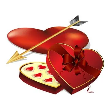 Candy in a heart shape Stock Illustration