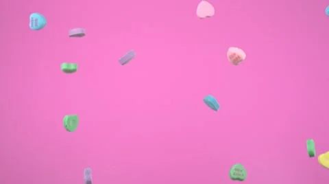 Candy heart, Slow Motion Stock Footage 10863054