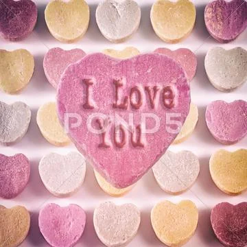 Pastel Candy Hearts