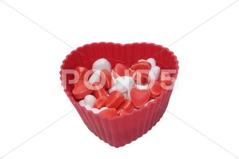 Candy hearts Stock Photos