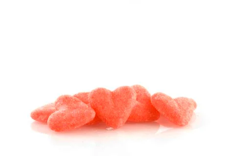 Candy hearts Foto stock