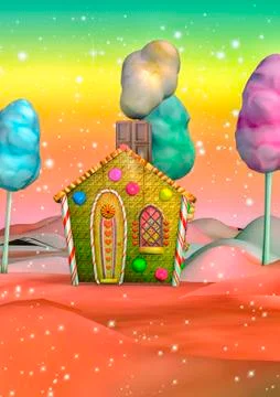 Candy House Stock Illustration