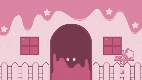 Candy house Looping animated background. 1080p (1) Stock Footage 258881031