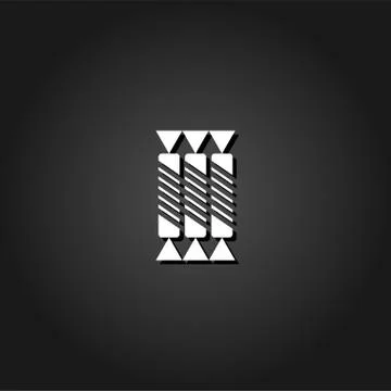 Candy icon flat. Stock Illustration