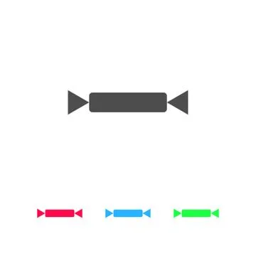 Candy icon flat. Illustrazione stock