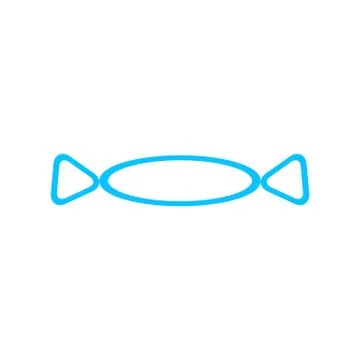 Candy icon flat. 스톡 일러스트