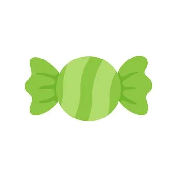 Candy icon in flat style. Lollypop vector illustration on isolated backgrou.. Stock Illustration