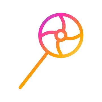 Candy icon gradient style valentine illustration vector element and symbol .. Ilustração Stock