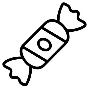 Candy icon. Outline candy vector icon for web design isolated Stock Illustration