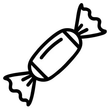 Candy icon. Outline candy vector icon for web design isolated Stock Illustration