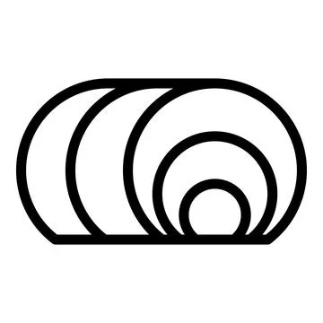 Candy icon outline vector. Chocolate food 스톡 일러스트