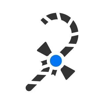 Candy icon solid blue grey style valentine illustration vector element and .. Stock Illustration