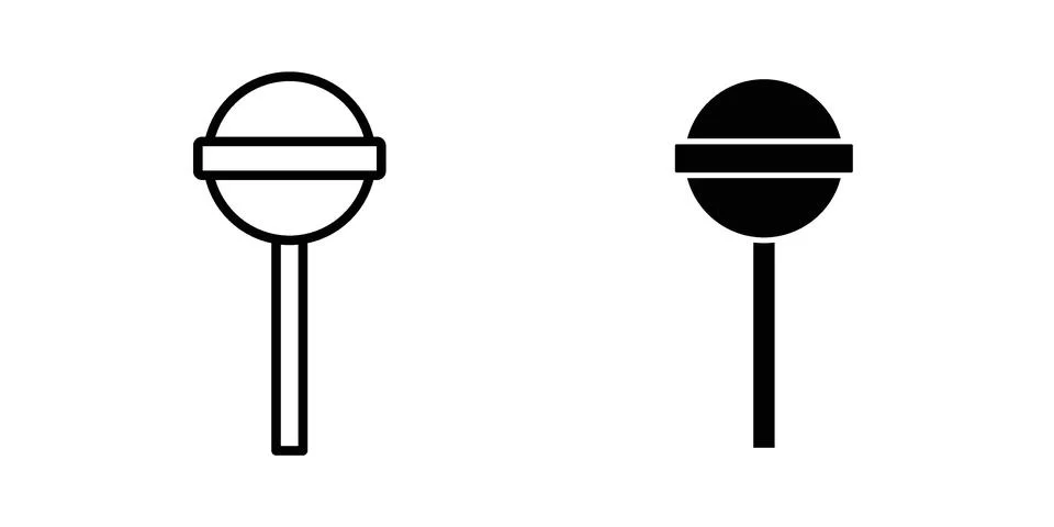 Candy icon symbol  illustration bundle in black colour Stock Illustration