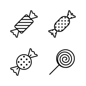 Candy icon vector. candy sign and symbol. Stock Illustration