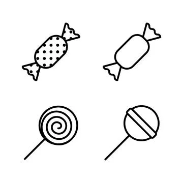 Candy icon vector. candy sign and symbol. Stock-Illustration