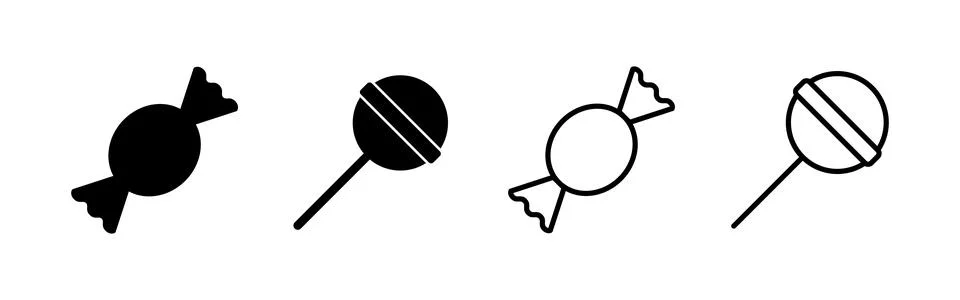 Candy icon vector. candy sign and symbol. Stock Illustration