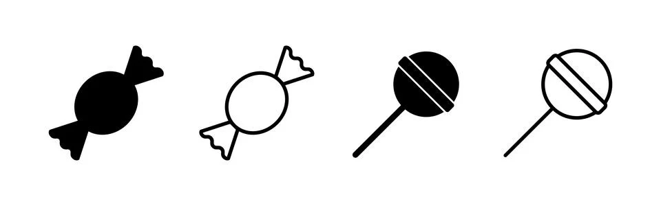 Candy icon vector. candy sign and symbol. Stock Illustration