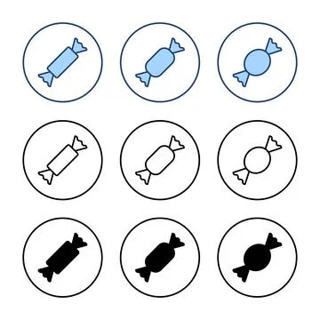 Candy icon vector. candy sign and symbol. Stock Illustration