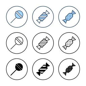 Candy icon vector. candy sign and symbol. Stock Illustration