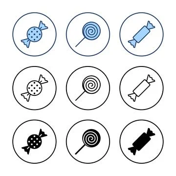 Candy icon vector. candy sign and symbol. Stock Illustration