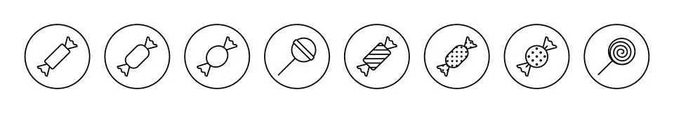 Candy icon vector. candy sign and symbol. Stock Illustration