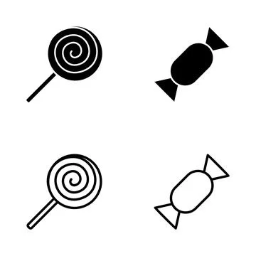 Candy icon vector. candy sign and symbol. Stock Illustration