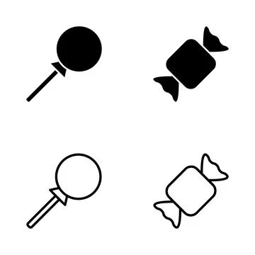 Candy icon vector. candy sign and symbol. Stock Illustration